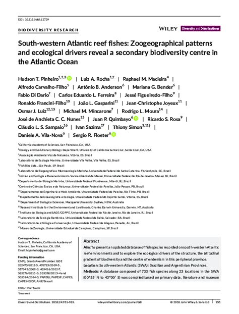 atlantic reef game fish|South‐western Atlantic reef fishes: Zoogeographical .